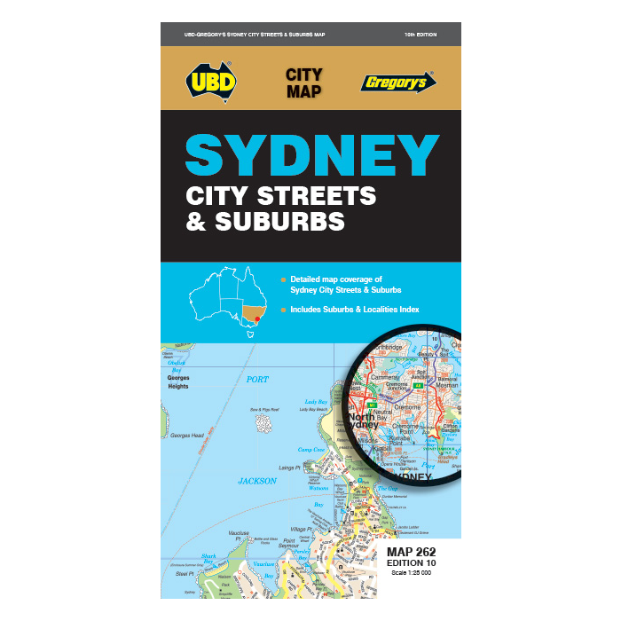 MAP SYDNEY & SUBS UBD ED10