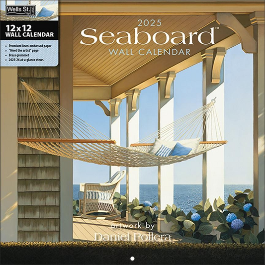 BROWN TROUT SEABOARD 2025 SQUARE CALENDAR