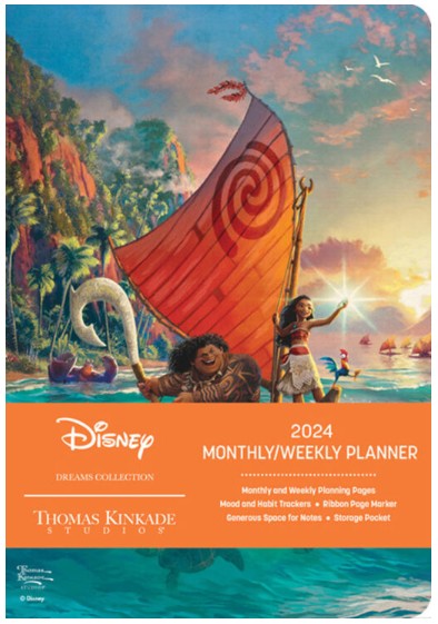 DISNEY DREAMS COLLECTION BY THOMAS KINKADE STUDIOS 12-MONTH 2024 MONTHLY/WEEKLY PLANNER 2