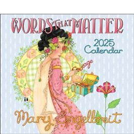 BROWN TROUT MARY ENGELBREIT'S WORDS THAT MATTER 2025 DELUXE CALENDAR