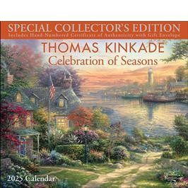 BROWN TROUT THOMAS KINKADE SPECIAL COLLECTOR'S EDITION 2025 DELUXE WITH PRINT CALENDAR