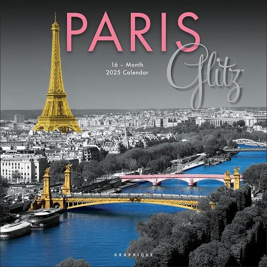 BROWN TROUT PARIS GLITZ 2025 SQUARE CALENDAR