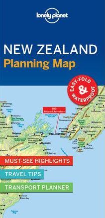 MAP NEW ZEALAND PLAN LONELY PLANET