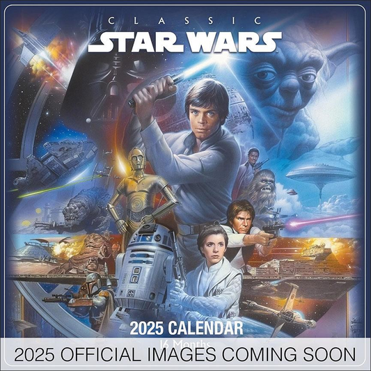 BROWN TROUT STAR WARS CLASSIC 2025 SQUARE CALENDAR