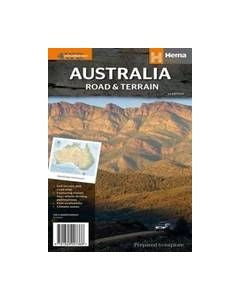 MAP AUSTRALIA ROAD & TERRAIN #3