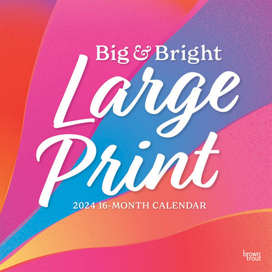BIG & BRIGHT LARGE PRINT 2024 SQUARE