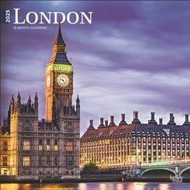 BROWN TROUT LONDON 2025 SQUARE CALENDAR