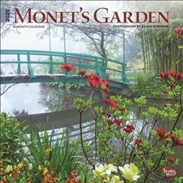 BROWN TROUT MONET'S GARDEN 2025 SQUARE CALENDAR