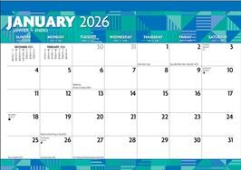 LARGE PRINT 2026 DESK PAD