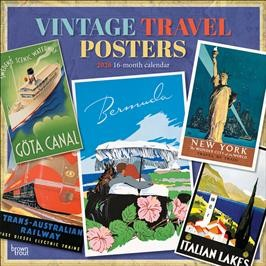 VINTAGE TRAVEL POSTERS 2026 SQUARE