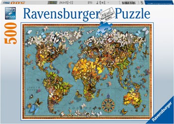RBURG WORLD OF BUTTERFLIES PUZZLE 500PC